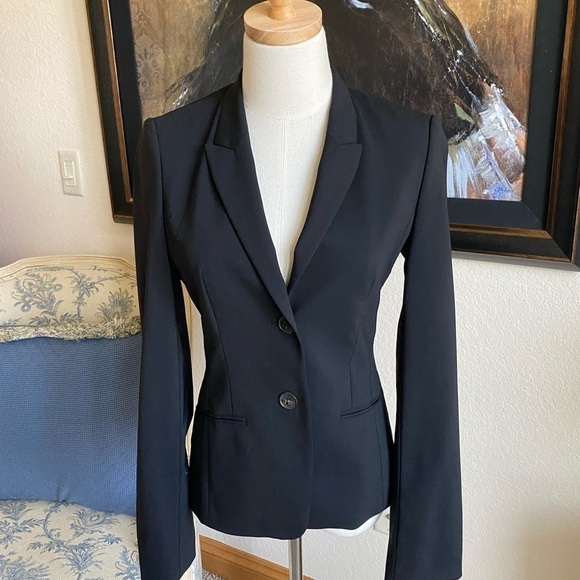 Boss Hugo Boss Blazer Black Size 2 w/ 2 Buttons - Picture 1 of 4